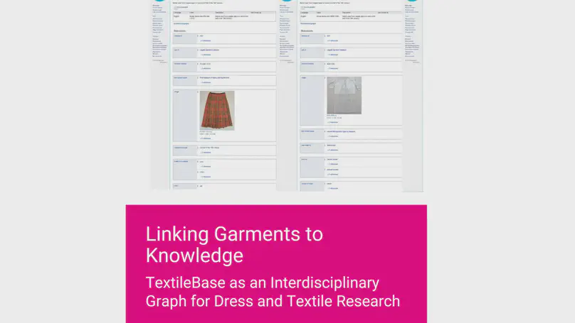 Linking Garments to Knowledge: TextileBase as an Interdisciplinary Graph for Dress and Textile Research